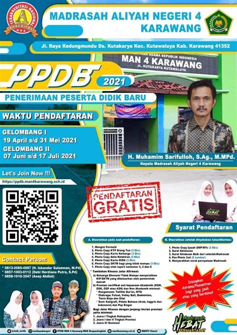 PPDB MAN 4 Karawang Sudah Dibuka DAFTAR SEKARANG