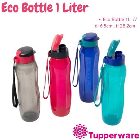 Jual Botol Minum Tupperware 1L Tempat Minum Eco Bottle Tupperware 1