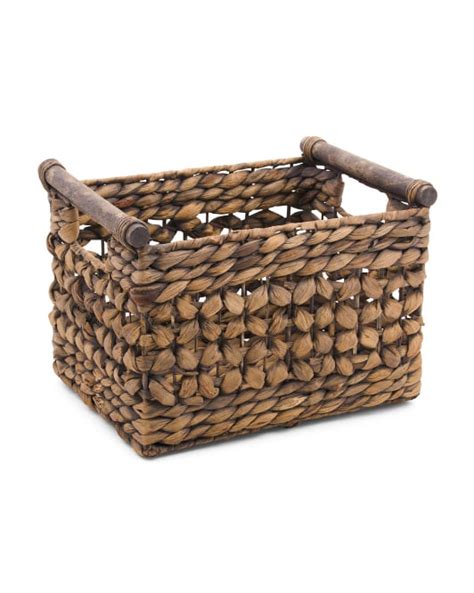 Natural Pole Handle Storage Basket Best Organization Products From Tj