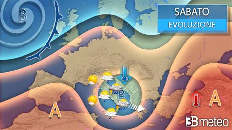 Meteo venerdì e weekend Inizialmente instabile con frequenti rovesci e