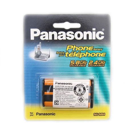 Panasonic Cordless Phone Rechargeable Battery Model No HHR P104 At