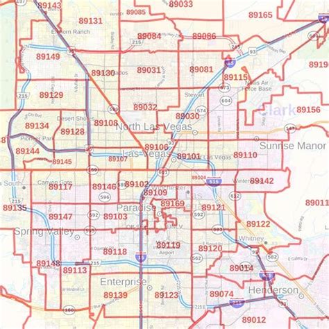 Zip Code Map Of Clark County Nv Domini Hyacintha