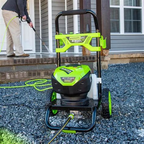 Highly Rated Greenworks 2300 PSI Pressure Washer Delivers High Tech