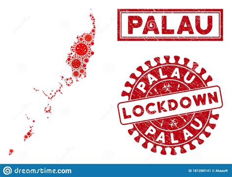 Lockdown Scratched Seal And Locks Mosaic Stencil Sikkim State Map