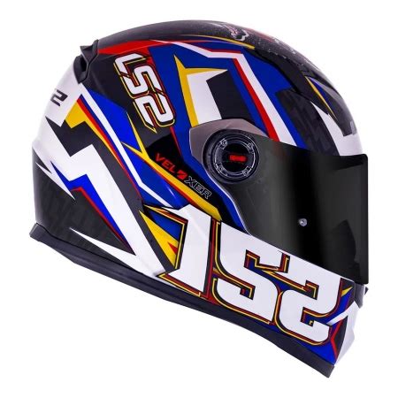 Capacete Ls Ff Veloxer Brancols Fechado Integralkpa Capacetes E