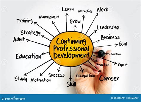 continuing professional development mind map flowchart  marker