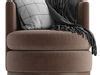 Potterybarn Balboa Upholstered Swivel Armchair With Wood Base D Model