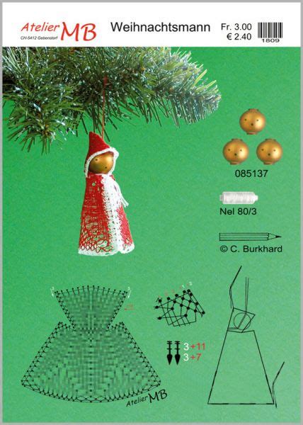 Claire Burkhard Bobbin Lace Patterns Bobbin Lace Christmas Bobbin Lace