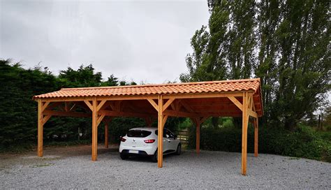 Charpente deux pentes faitage écalé 600cm x 800cm bois DOUGLAS