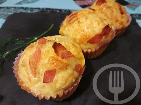 Muffins Salados De Bacon Y Queso