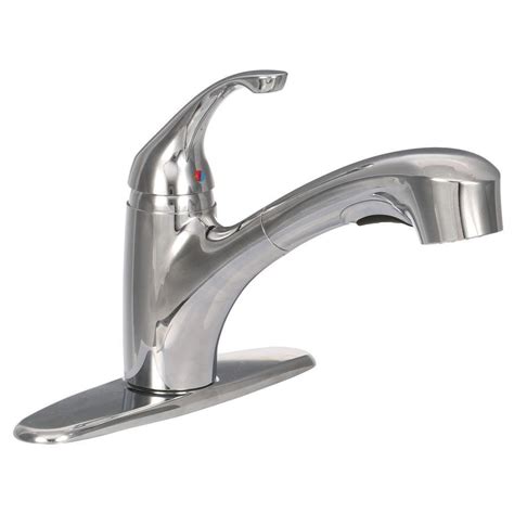 Linden Single Handle Kitchen Faucet Delta Linden Single Handle Pull Out Sprayer Kitchen Faucet