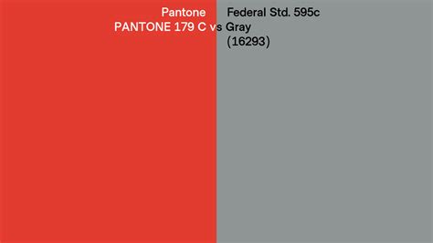 Pantone C Vs Federal Std C Gray Side By Side Comparison