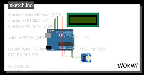 RTC LCD CLOCK Wokwi ESP32 STM32 Arduino Simulator