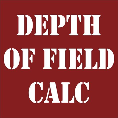 Depth Of Field Calculator by Essence Computing