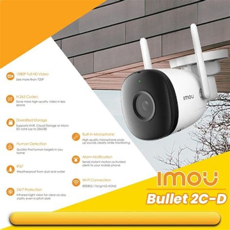 Imou Bullet C D Smart Wifi Ip Cam Outdoor P Lazada Indonesia