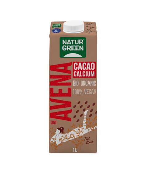 Bebida De Avena Cacao Calcium Naturgreen 1L