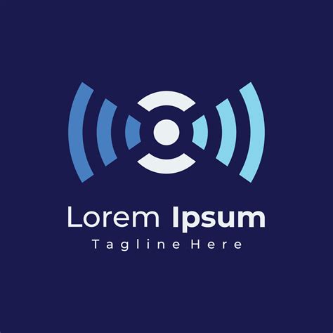 Signal or internet or wireless network wave template Logo design.Logos