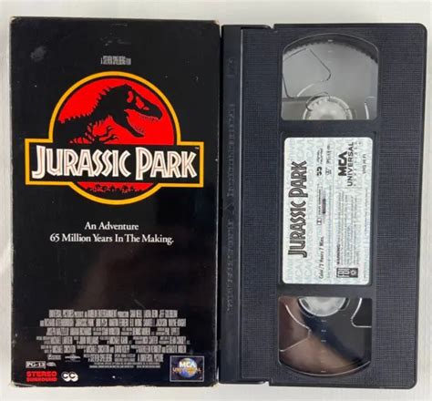 Jurassic Park Vhs Video Steven Spielberg Dinosaur Sam Neill Laura