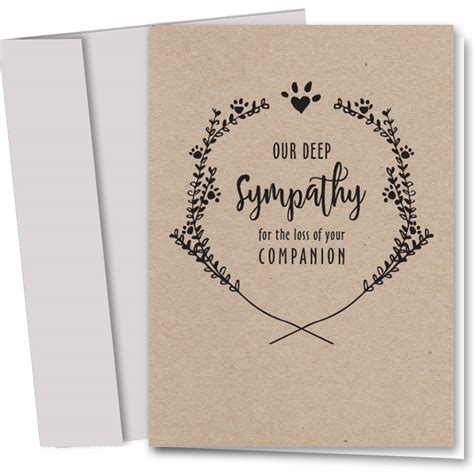 Pet Sympathy Cards - Lost Companion | Veterinary Supplies - Sole Source