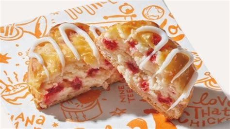 Popeyes Is Celebrating Spring With Limited Time Strawberry Biscuits