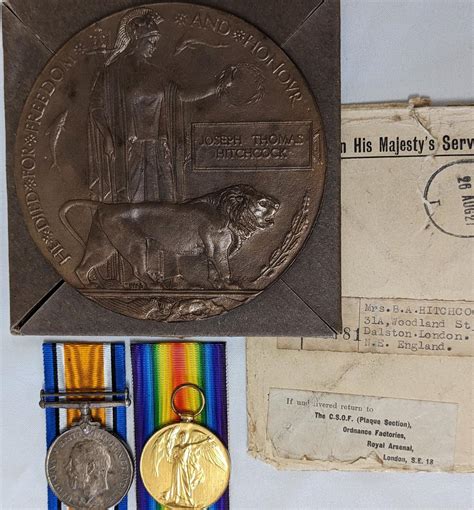 Sold at Auction: WW1 Australian medals, Memorial Plaque, scroll and ...