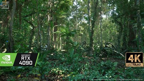 [4k] Virtual Forest Walk Unreal Engine 5 Ultra Realistic Jungle Forest Demo Looks Insane