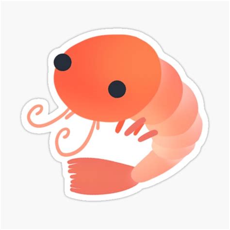 "Shrimp Emoji" Sticker for Sale by Nessa-Neve | Redbubble