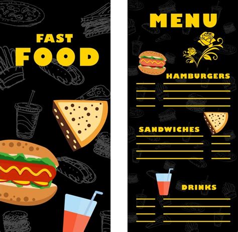 Fast Food Menu Design Templates - Sarseh.com