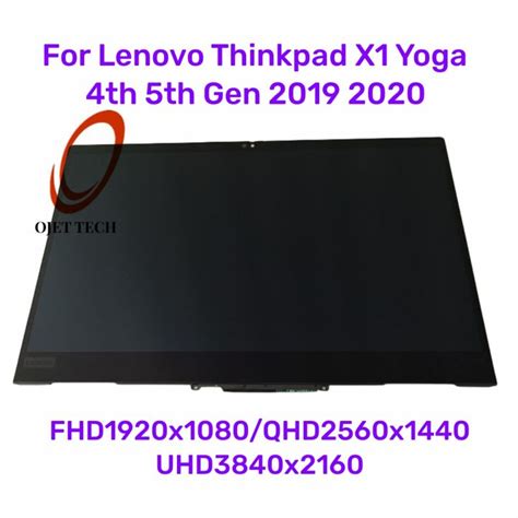 สำหรบ Lenovo Thinkpad X1 Yoga 4Th 5Th Gen 2019 2020แอลซดหนาจอสมผส