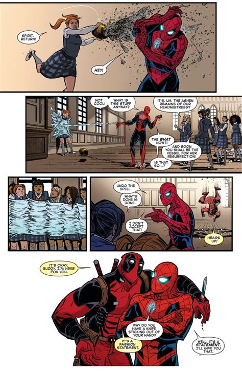 Spider Man Is Deadpools Heartmate Deadpool And Spiderman Spiderman Comic Deadpool X Spiderman