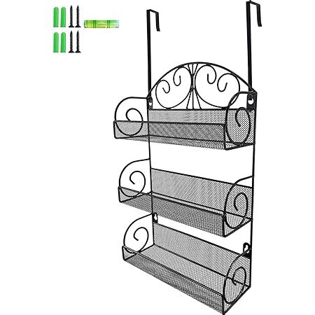 Giftgarden Tier Over The Door Spice Rack Wall Mount Hanging Spice