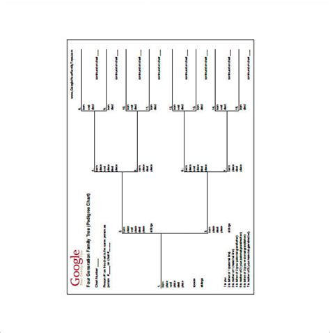 4 Generation Family Tree Template - 12+ Free Sample, Example, Format ...