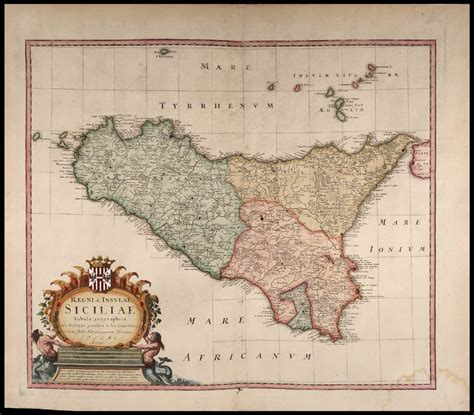 Regni Insulae Siciliae Tabula Geographica