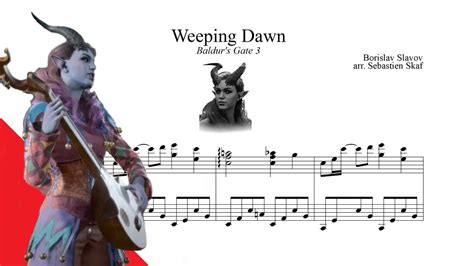 Weeping Dawn Alfira S Song Baldur S Gate 3 Piano Cover YouTube