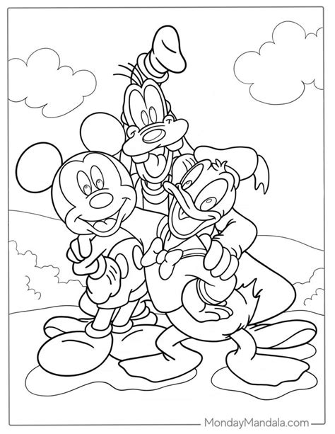 Mickey Mouse And Donald Duck Coloring Pages