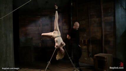 Busty Blonde Suspended For Ankle