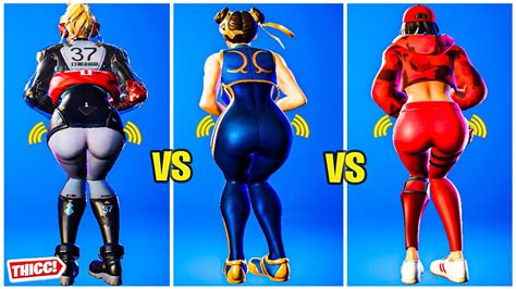 Fortnite Versa Vs Chun Li Vs Ruby Emote Battle Thicc 🍑😘 Best Emotes