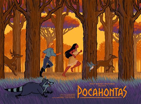 POCAHONTAS - Illustrated Movie Poster by C.A. Martin on Dribbble