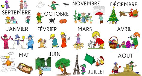 Coloriage Mois De Lannée Maternelle Bonjour De France