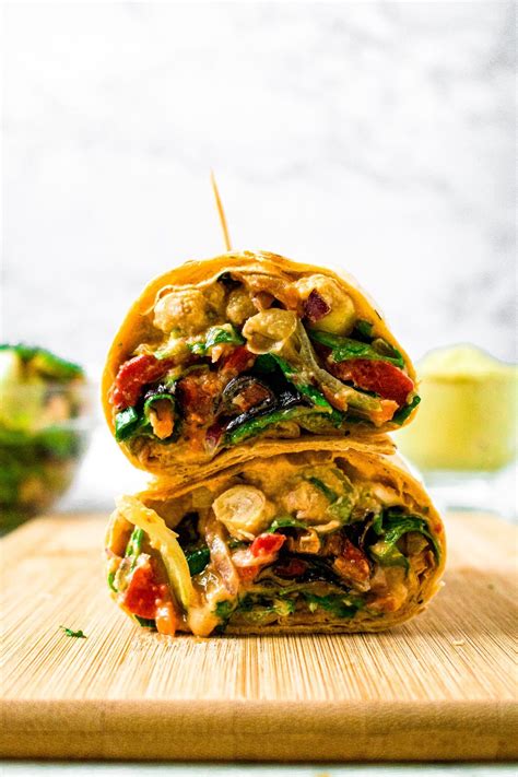 Vegan mediterranean hummus wrap – Artofit