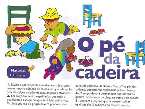 Pedagógiccos Brincadeira de férias O PÉ DA CADEIRA