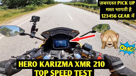 Hero Karizma Xmr Top Speed Test And To Top Speed