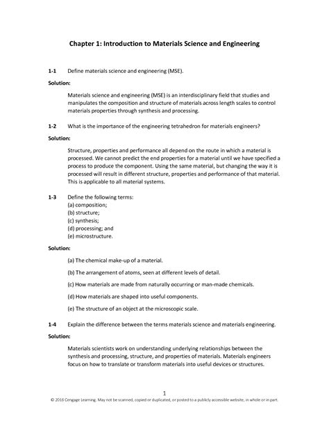 Solution An Instructor S Solutions Manual To Accompany The Science And