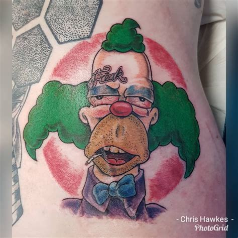 Krusty The Clown Thesimpsons Tattoo Tattooartist Cartoon