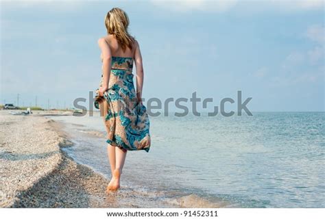 Beautiful Sexual Girl Blonde Pose On Stock Photo 91452311 Shutterstock