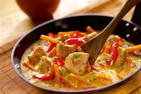 Recette De Poulet Coco Sauce Au Curry Jaune