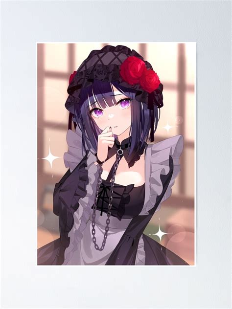 Poster Kitagawa Marin Gothic Lewd Maid My Dress Up Darling Sexy Ecchi Hentai Par