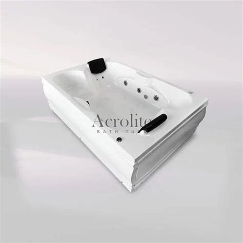 White Acrylic Hydromassage Bathtubs At 512 1800mm X 1200mm X 600mm