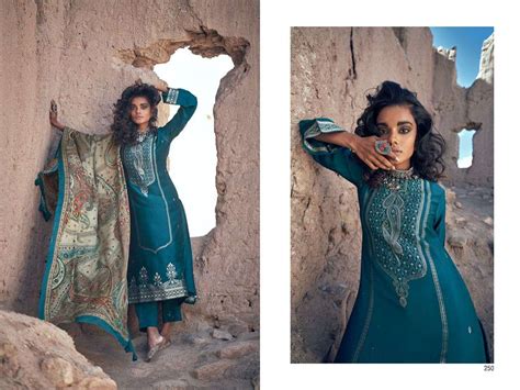 Aiqa Silk Of India Wollen Pashmina With Fancy Winter Wear Suits