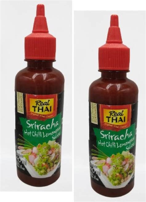 Real Thai Sriracha Hot Chilli Lemongrass Sauce 240ml Pack Of 2 Imported Sauces Price In